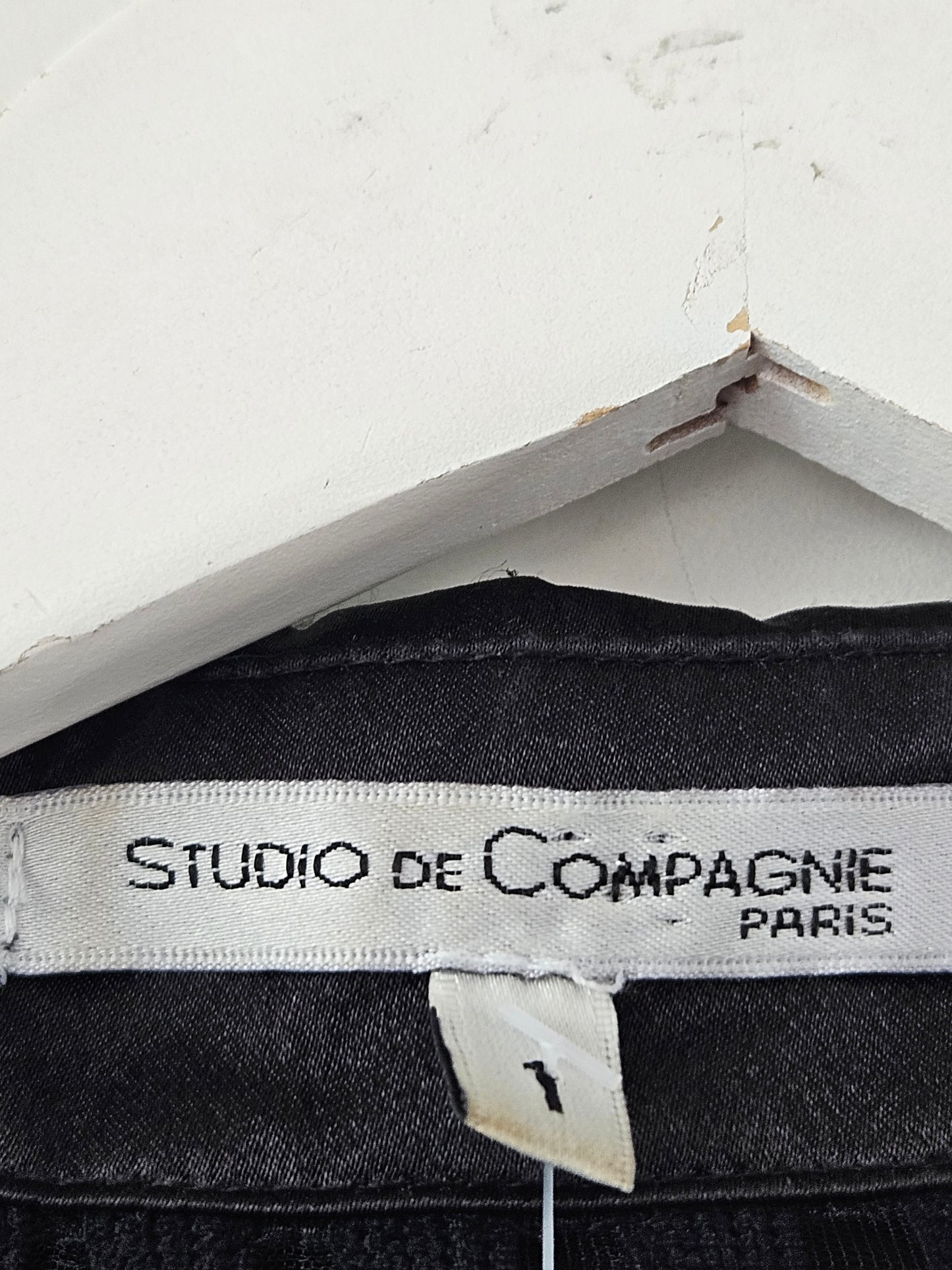 Studio de Compagnie Y2K Black Sparkly Rib Blouse