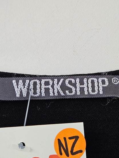 Workshop Black Embellished Tiki Wool Knit Top