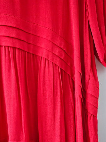 Curate Trelise Cooper 'Sheer Power' Red Flowy Blouse Top