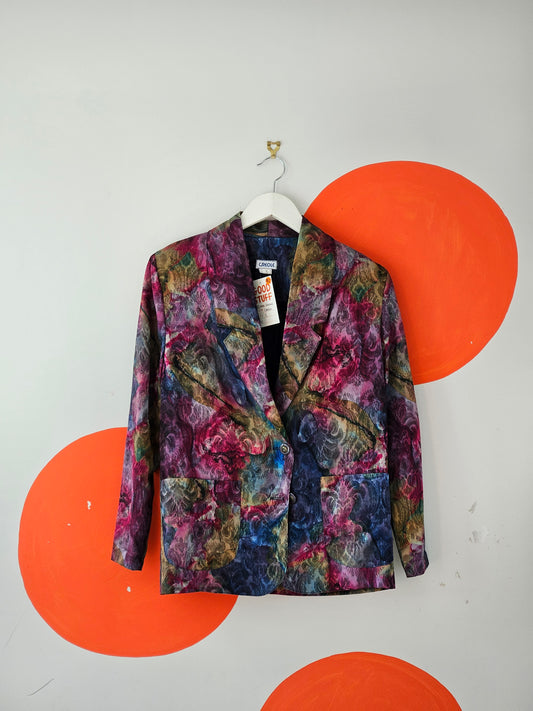 Creole Vintage Multicolour Satin Blazer