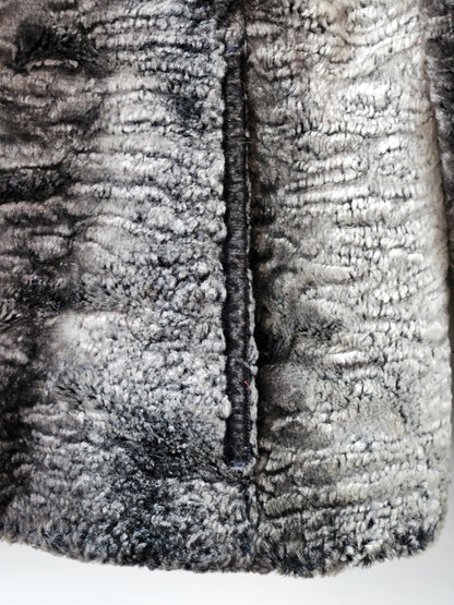 Keith Matheson Beige-Grey Fluffy Jacket