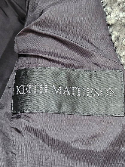 Keith Matheson Beige-Grey Fluffy Jacket