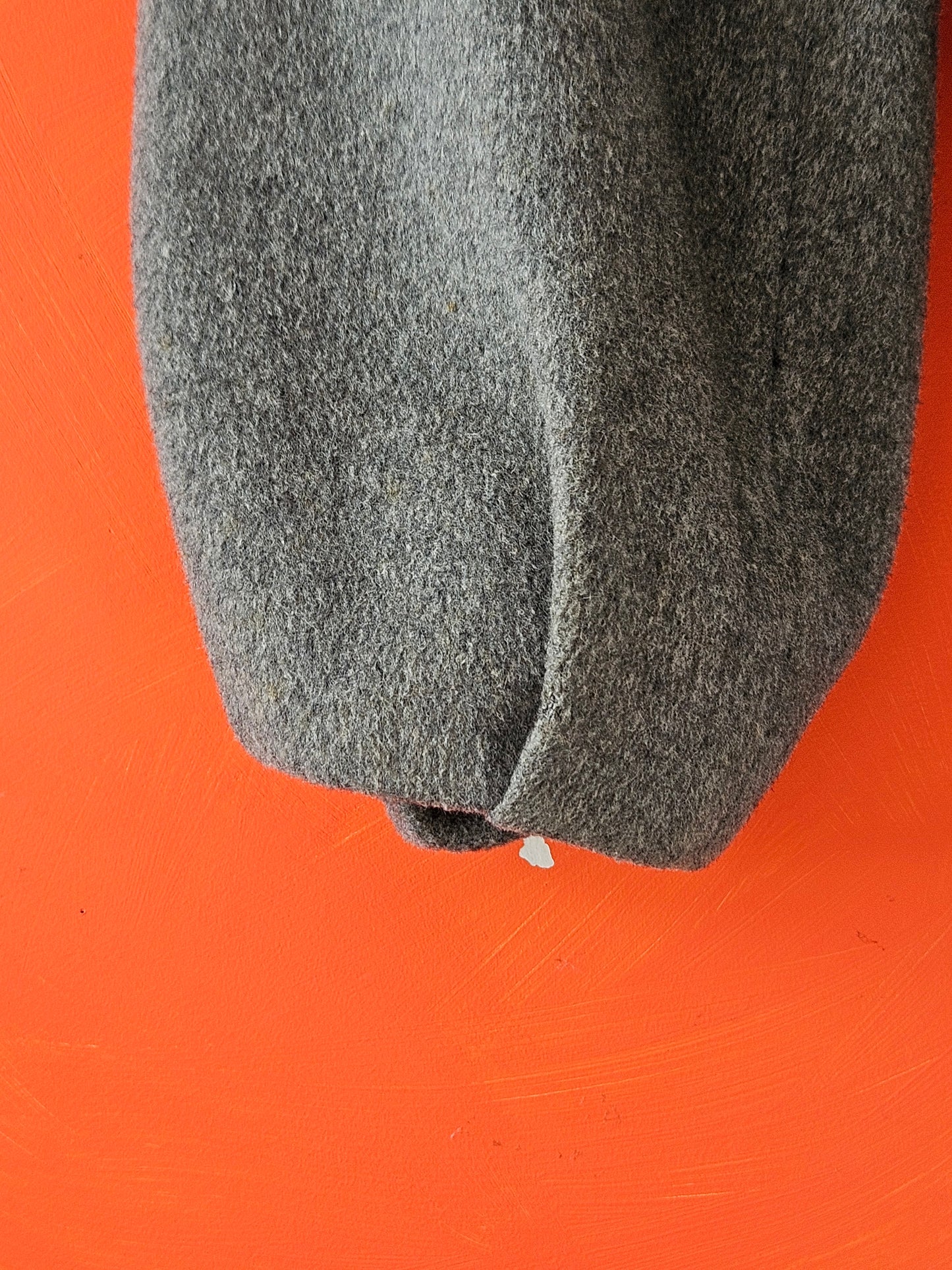 Helen Cherry Grey Wool Blend Crop Coat