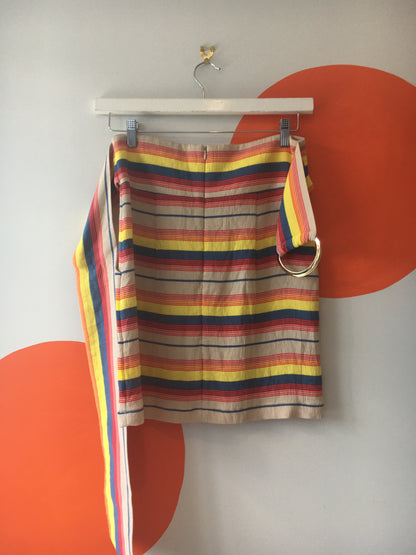 KATE SYLVESTER Multicolour Stripe Skirt Sz 10-12