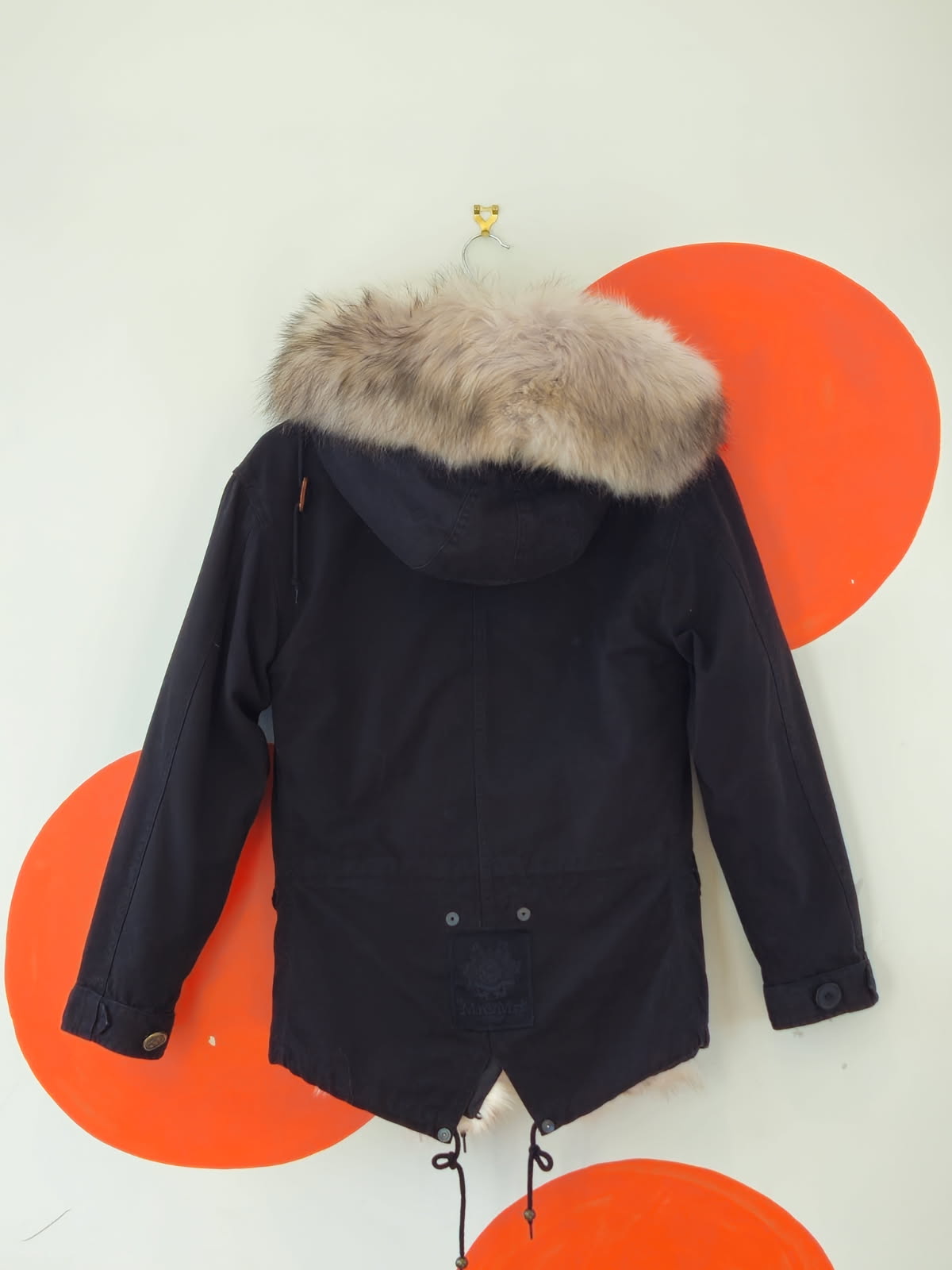 Mr & Mrs Italy Black Fur-Lined Parka