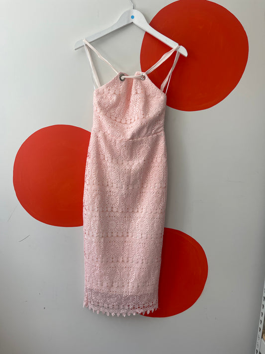Rebecca Valance Pink Lace Dress | 6 / XS