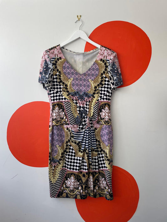 Adrienne Winkelmann Vintage Baroque Print Dress | 14 / M