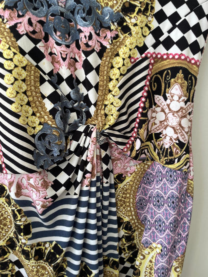 Adrienne Winkelmann Vintage Baroque Print Dress