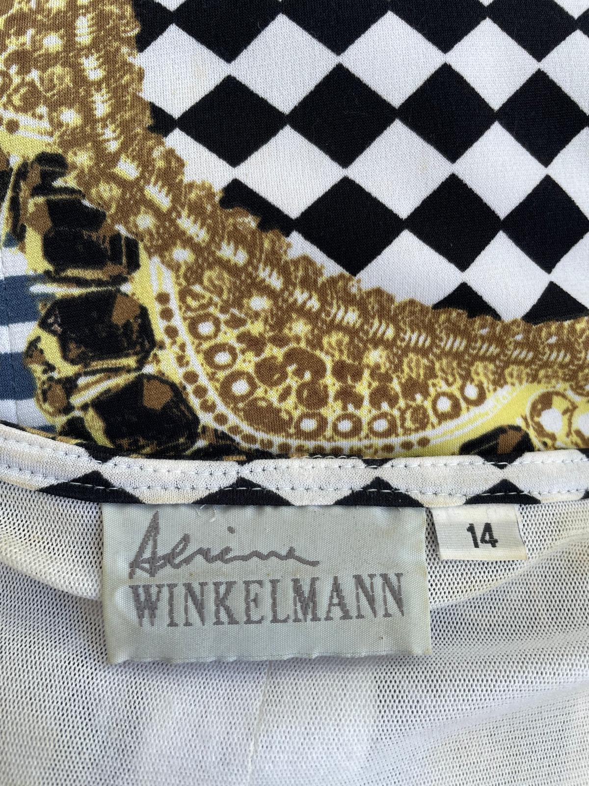 Adrienne Winkelmann Vintage Baroque Print Dress