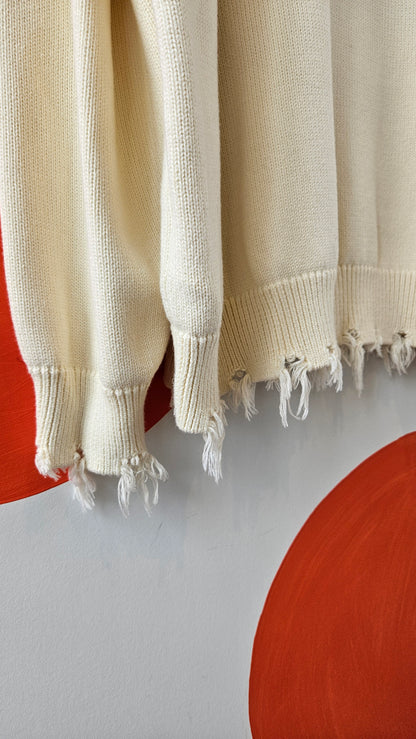 Chuu Distressed Knit Sweater