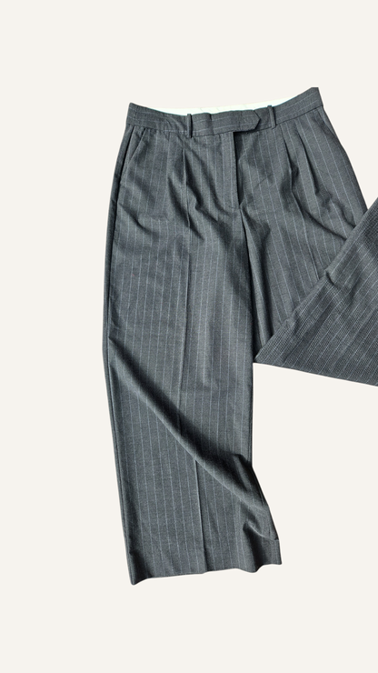 Wool Pinstripe Pants