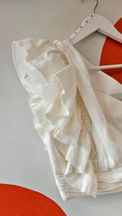 One Shoulder Frill Top