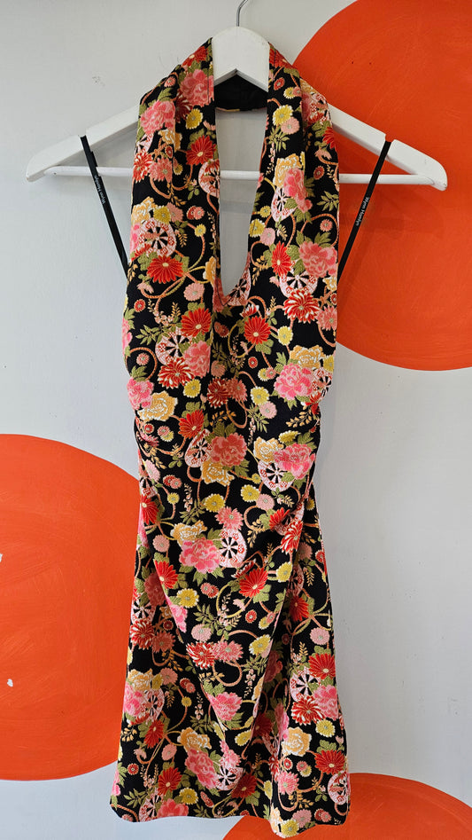 Mia Mini Dress Pink Flowers