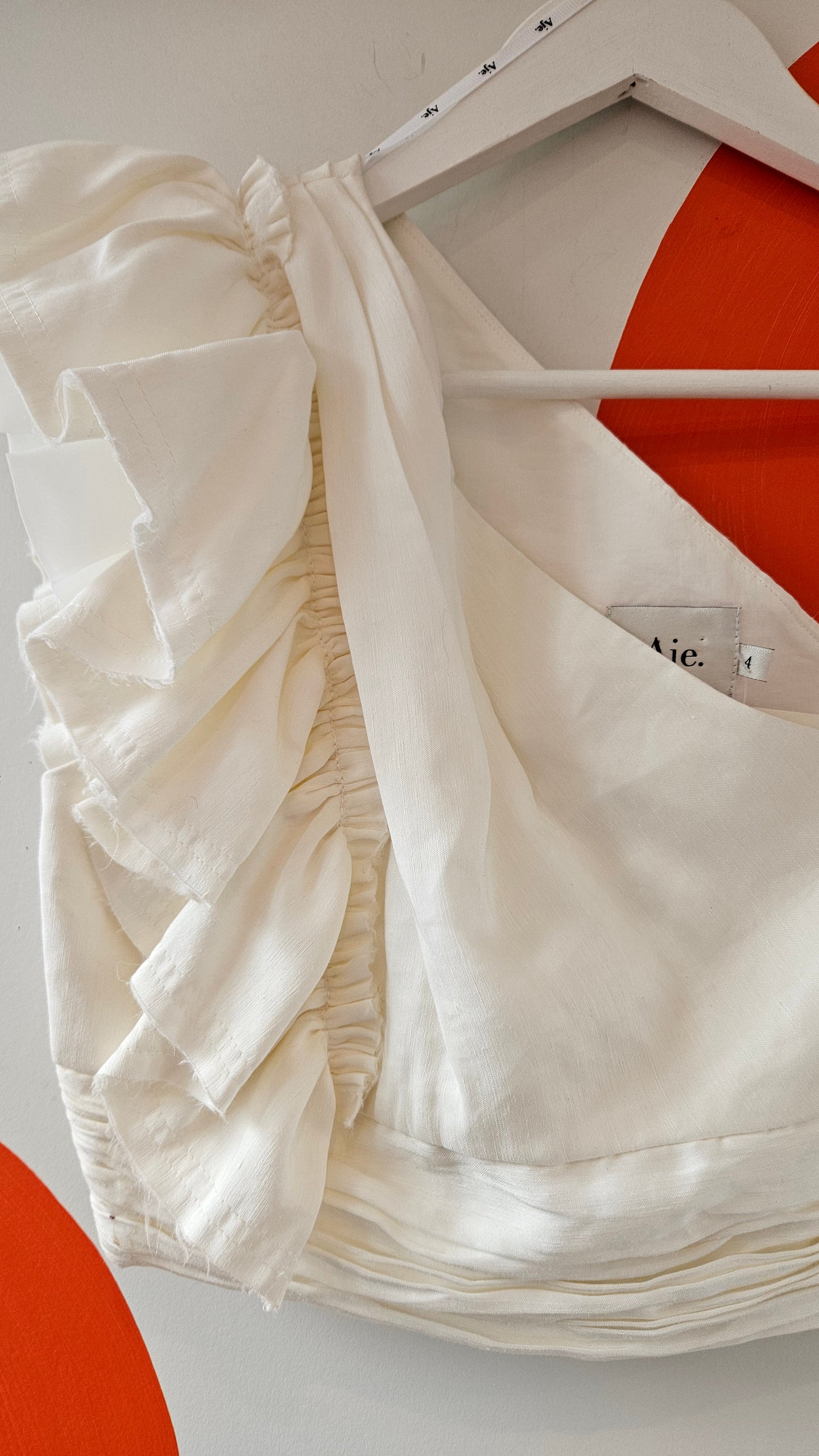 One Shoulder Frill Top