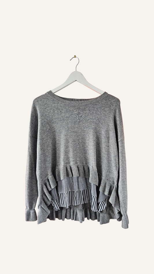 Tiered Wool-Blend Shirt