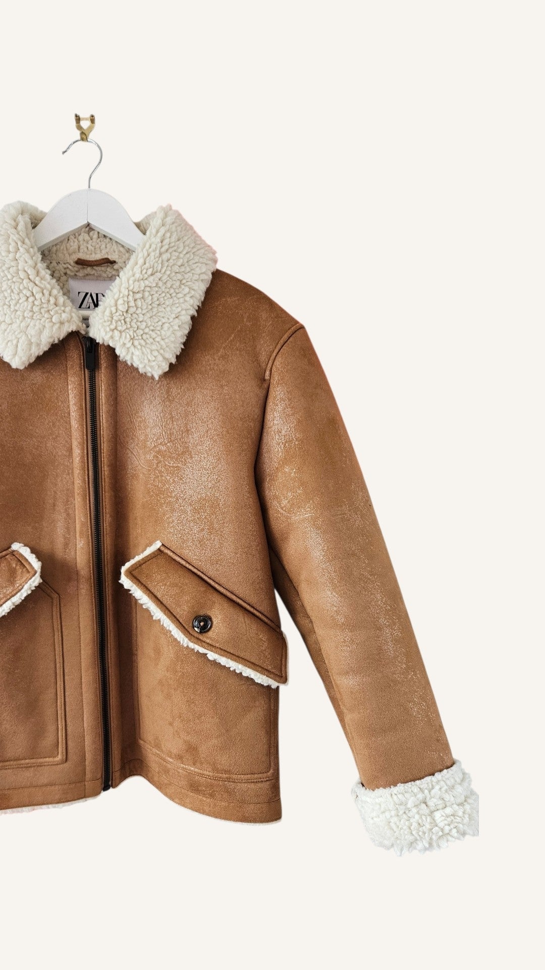 Faux Shearling Zara Fleece Bomber