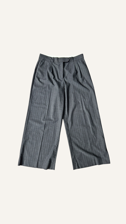 Wool Pinstripe Pants