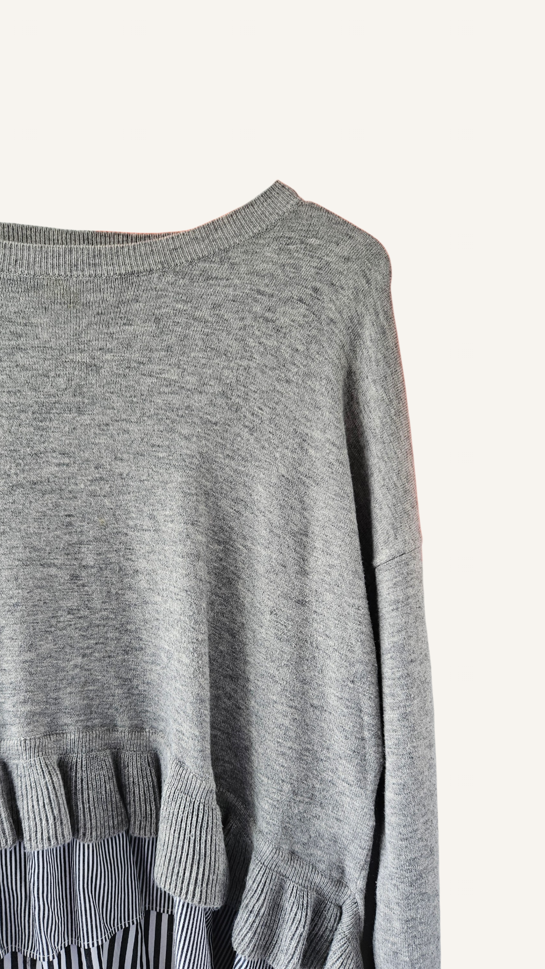 Tiered Wool-Blend Shirt