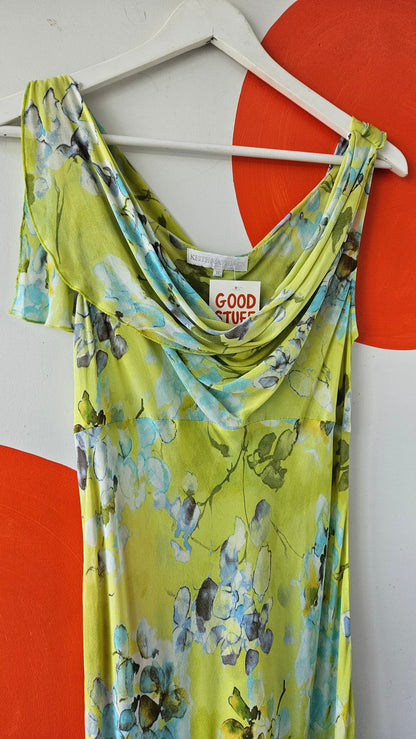 Sheer Tea-Length Dress