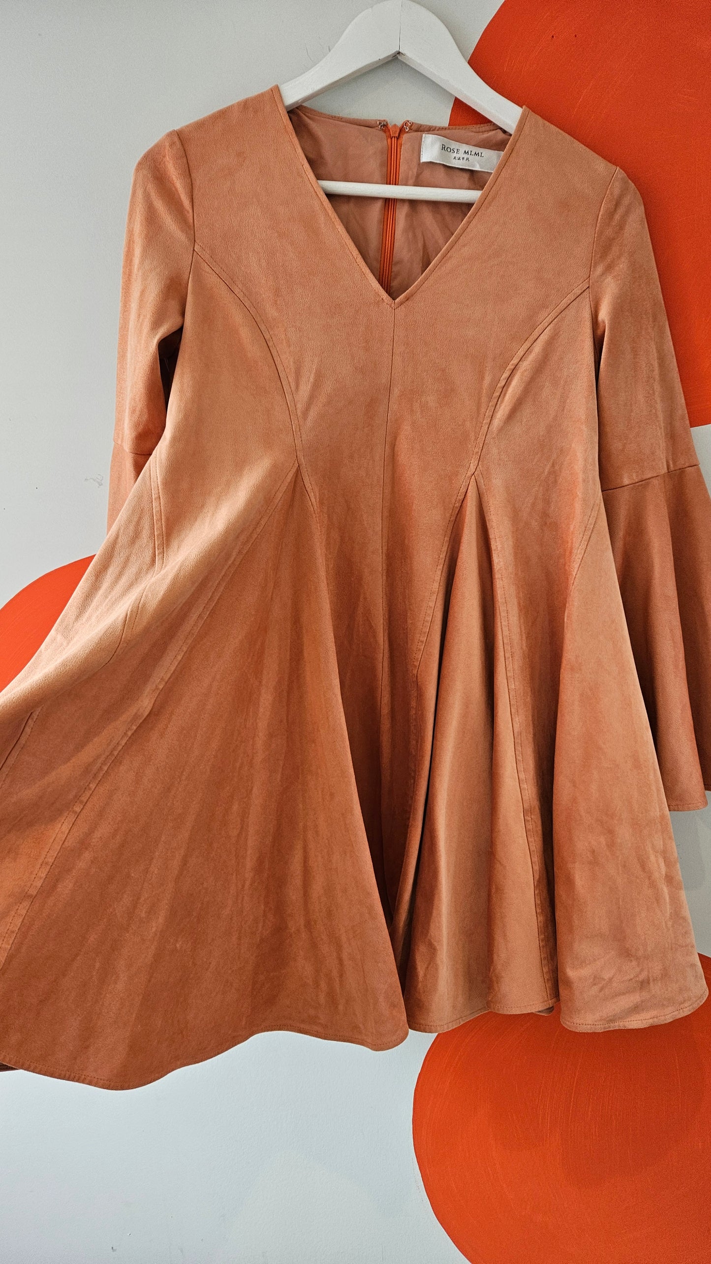 Rose Mlml Suede Mini Dress