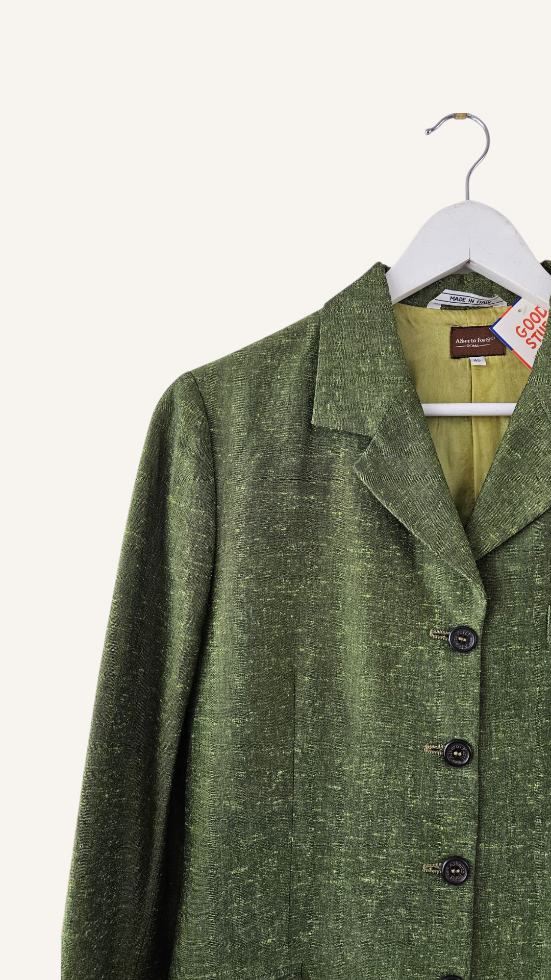 Green Flecked Blazer Jacket