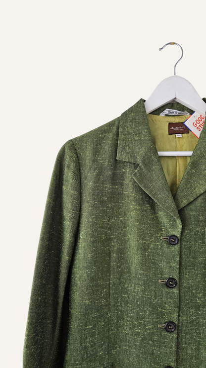 Green Flecked Blazer Jacket