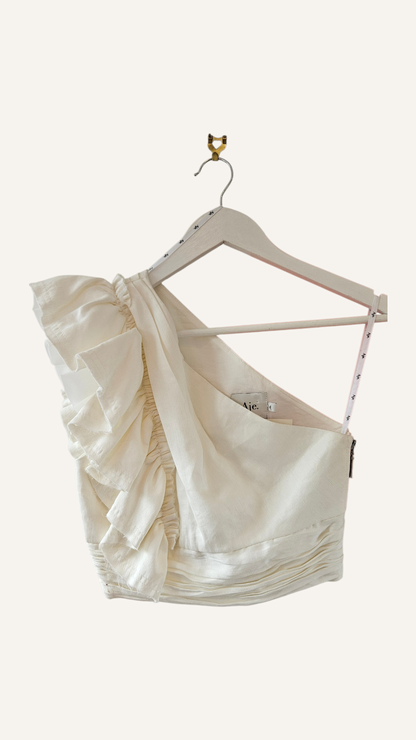 One Shoulder Frill Top