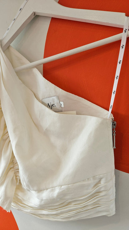 One Shoulder Frill Top