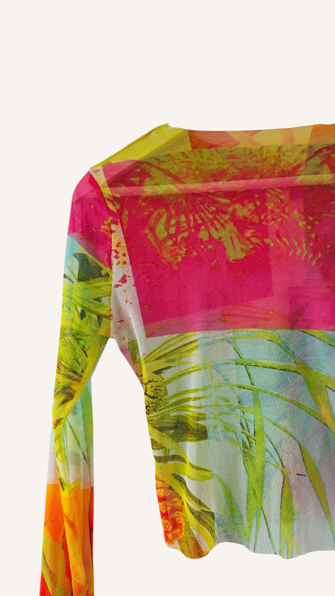 Mesh Long Sleeve Top