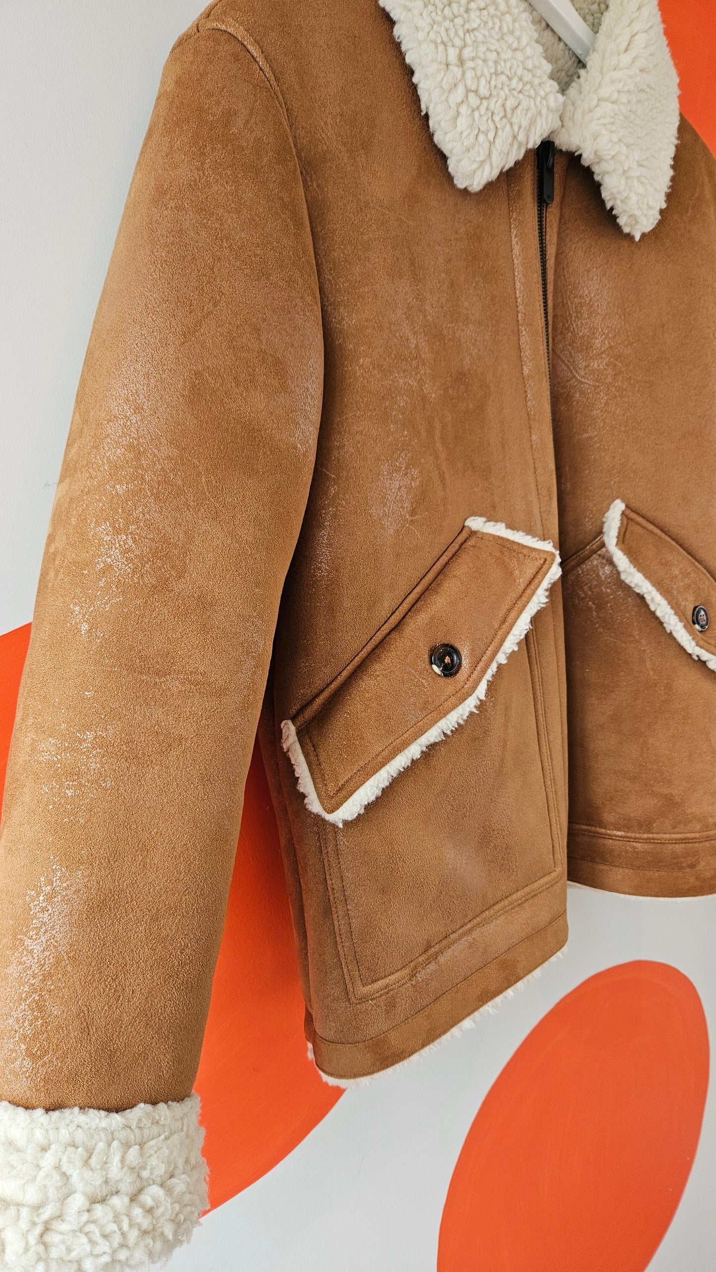 Faux Shearling Zara Fleece Bomber