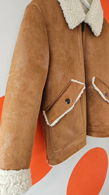 Faux Shearling Zara Fleece Bomber