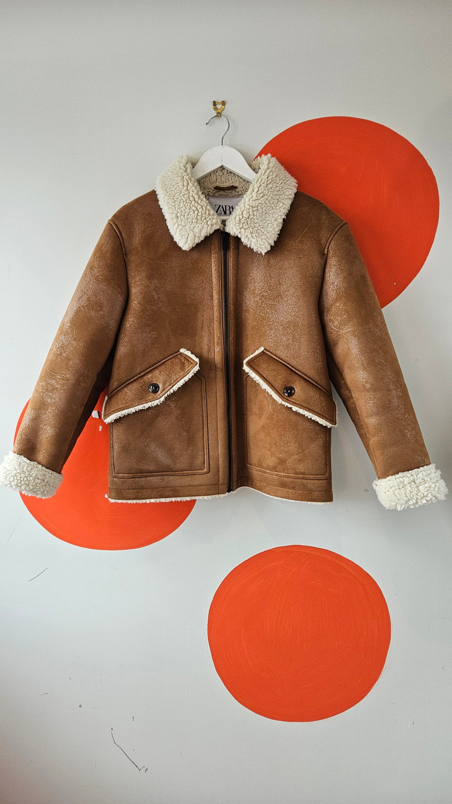 Faux Shearling Zara Fleece Bomber