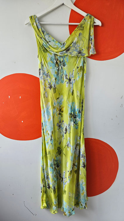 Sheer Tea-Length Dress