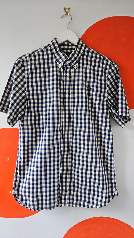 Checkered Button-Down Shirt