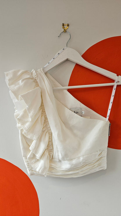 One Shoulder Frill Top