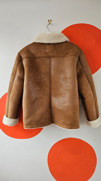 Faux Shearling Zara Fleece Bomber