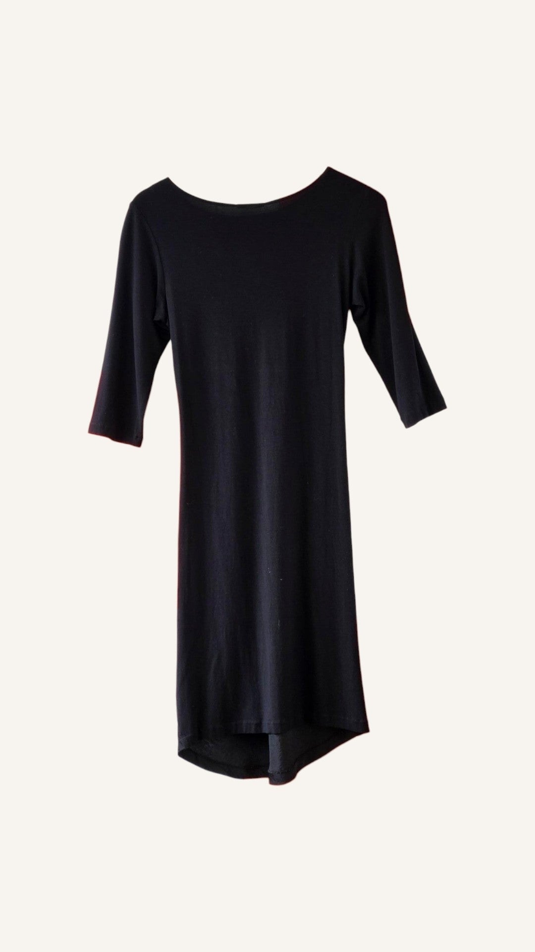 Turet Knuefermann Black 3/4 Sleeve Dress