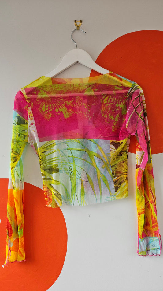 Mesh Long Sleeve Top