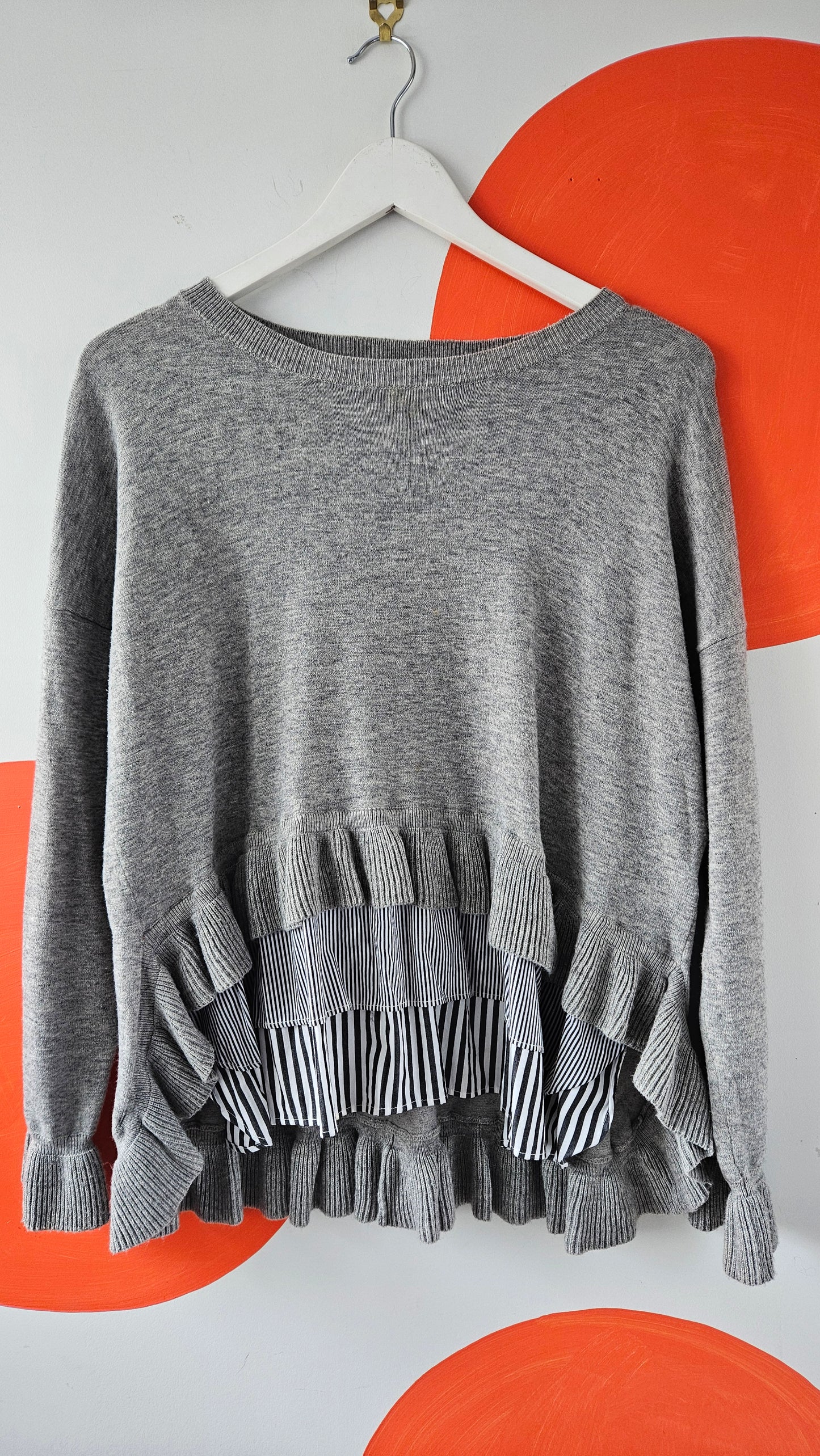 Tiered Wool-Blend Shirt