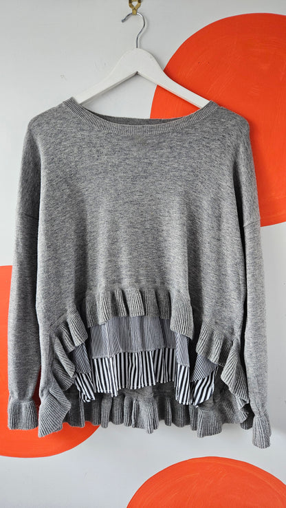 Tiered Wool-Blend Shirt