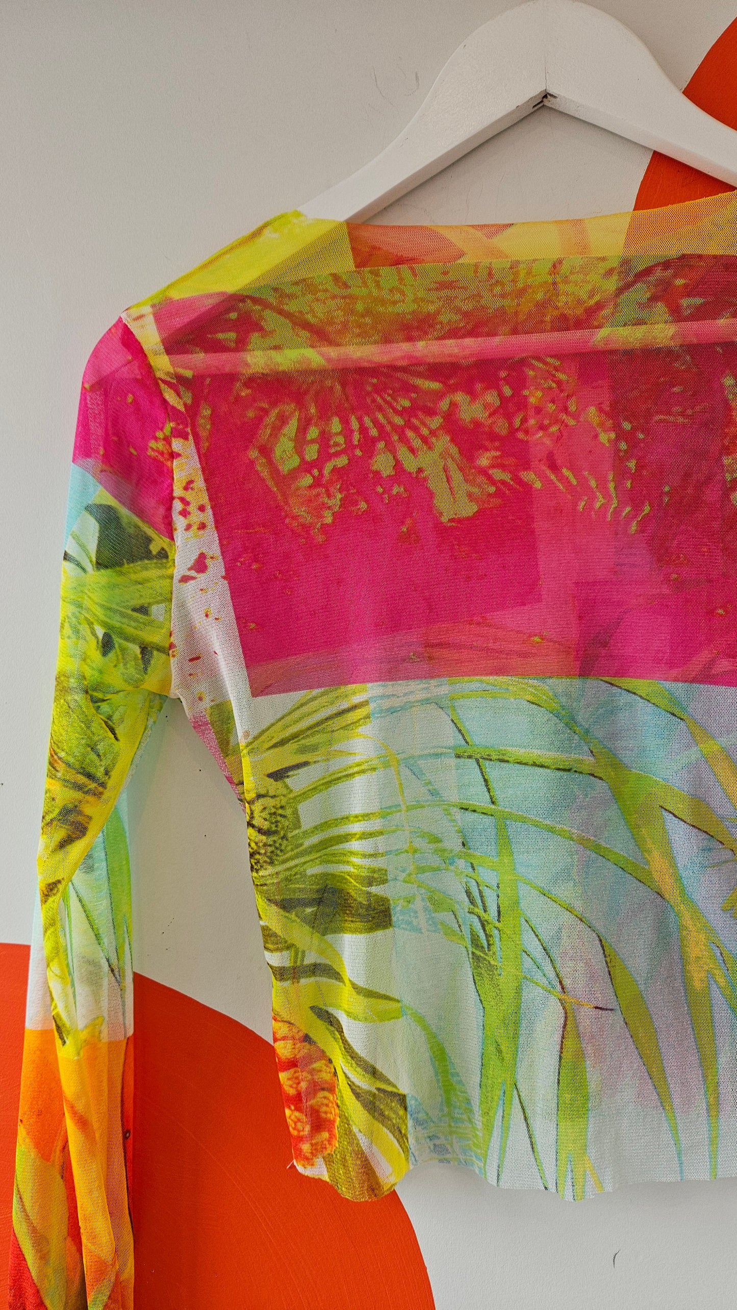 Mesh Long Sleeve Top