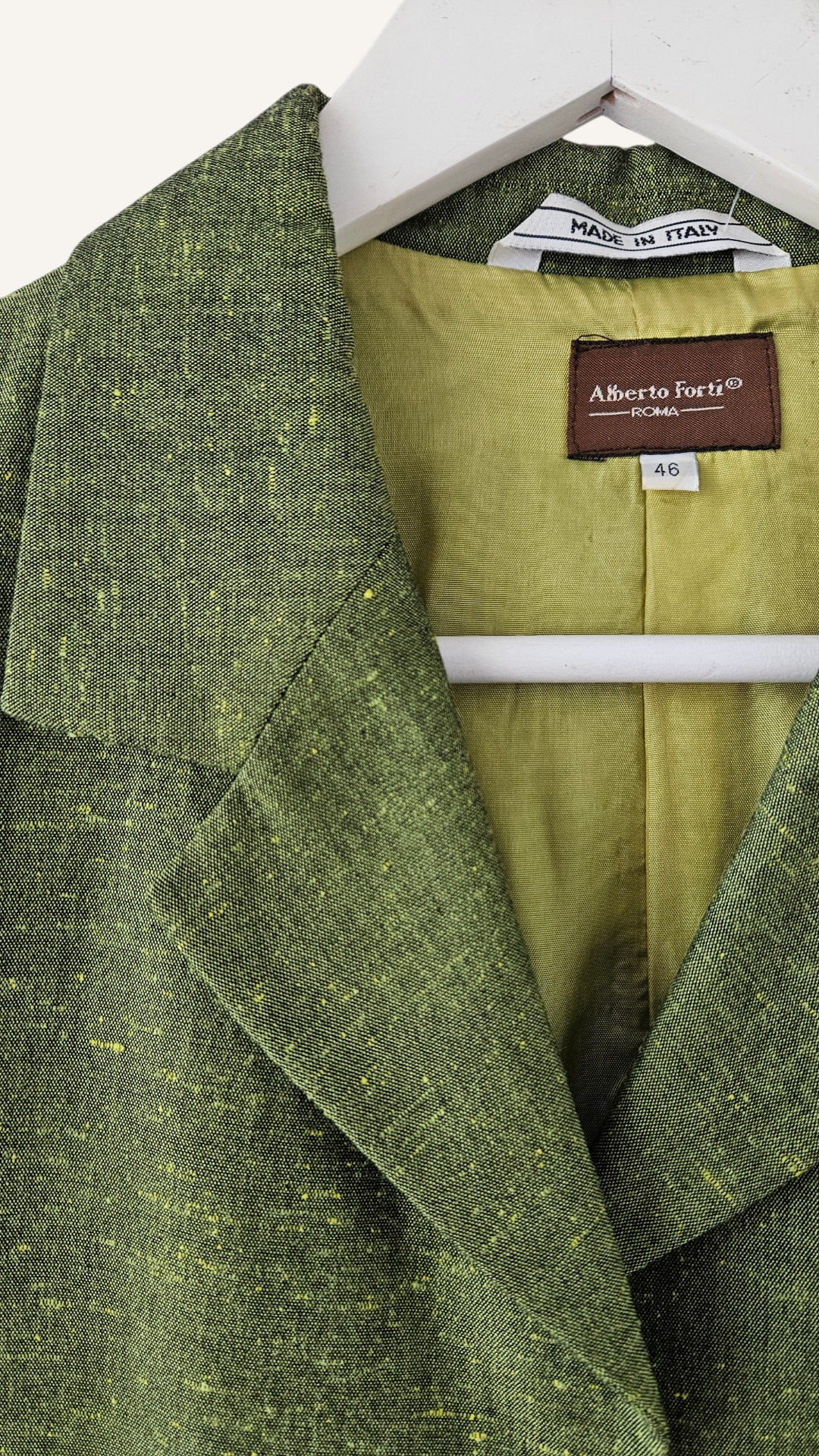 Green Flecked Blazer Jacket