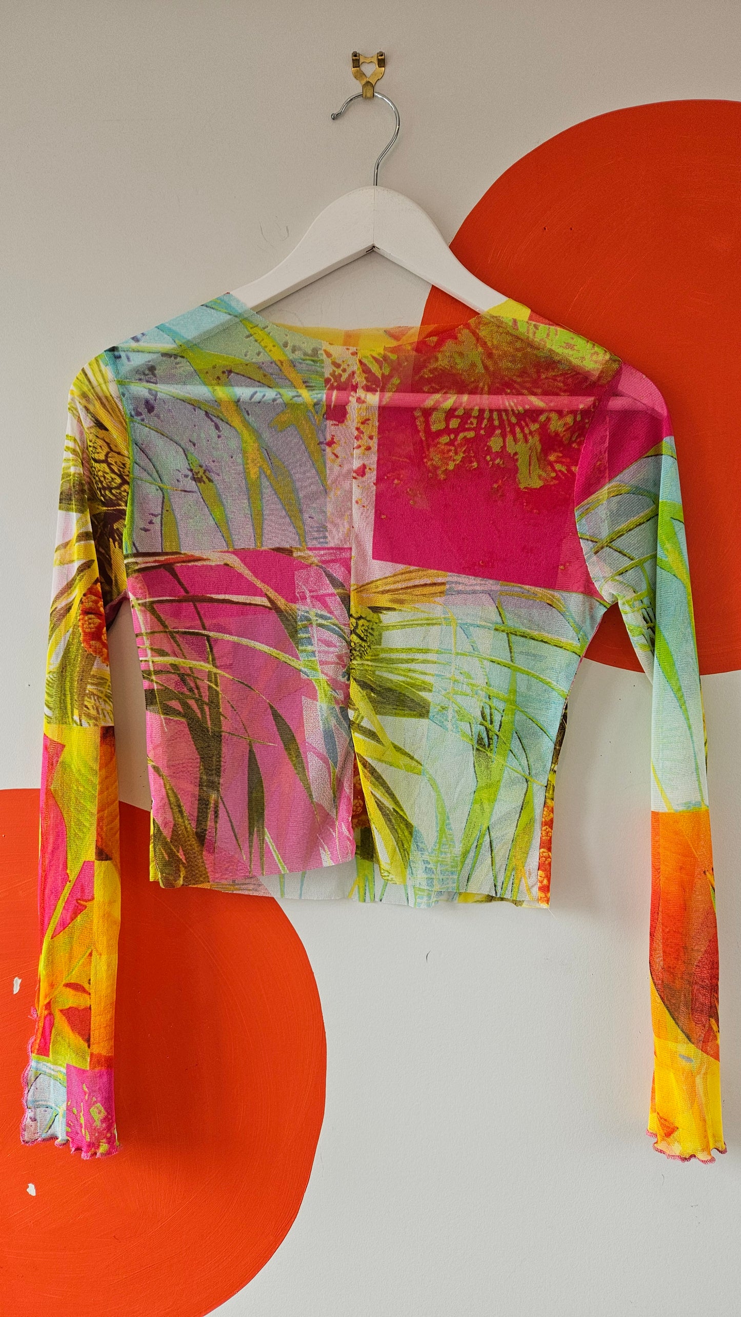 Mesh Long Sleeve Top