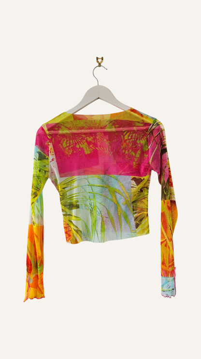 Mesh Long Sleeve Top