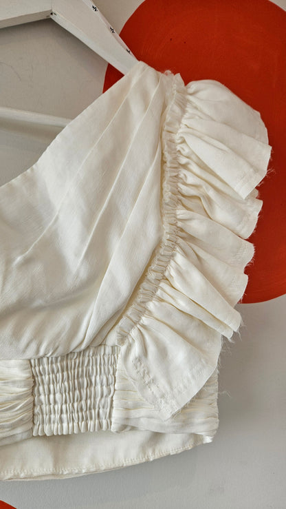 One Shoulder Frill Top