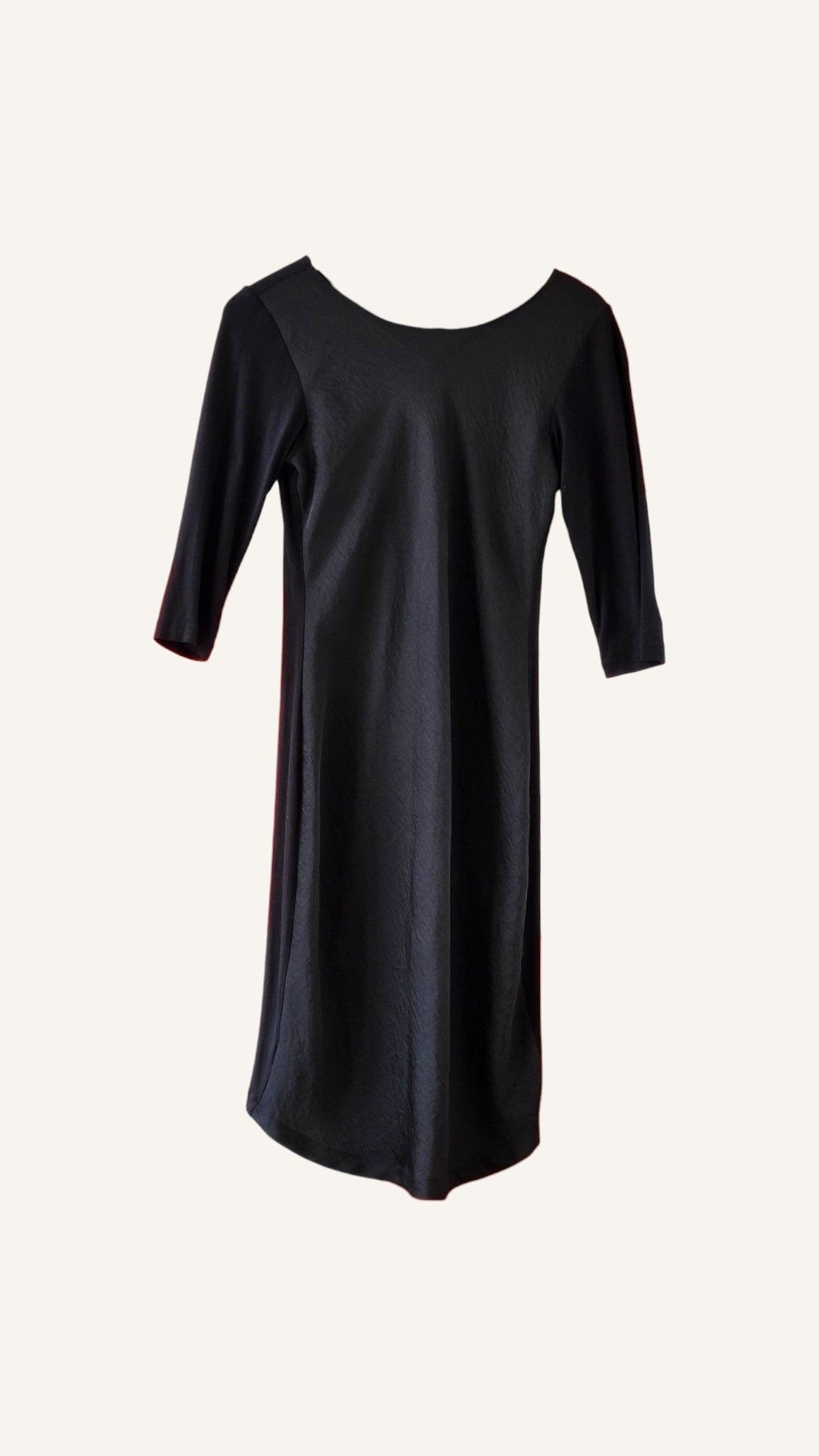 Turet Knuefermann Black 3/4 Sleeve Dress