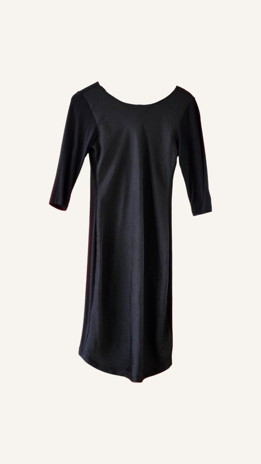 Turet Knuefermann Black 3/4 Sleeve Dress
