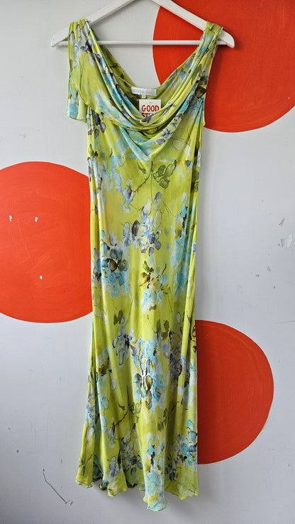 Sheer Tea-Length Dress