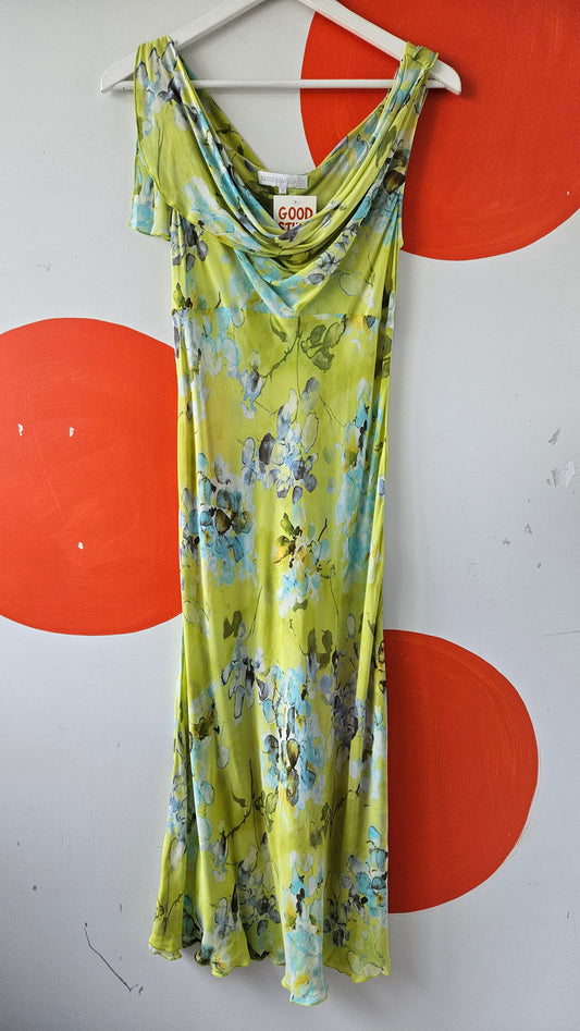 Sheer Tea-Length Dress