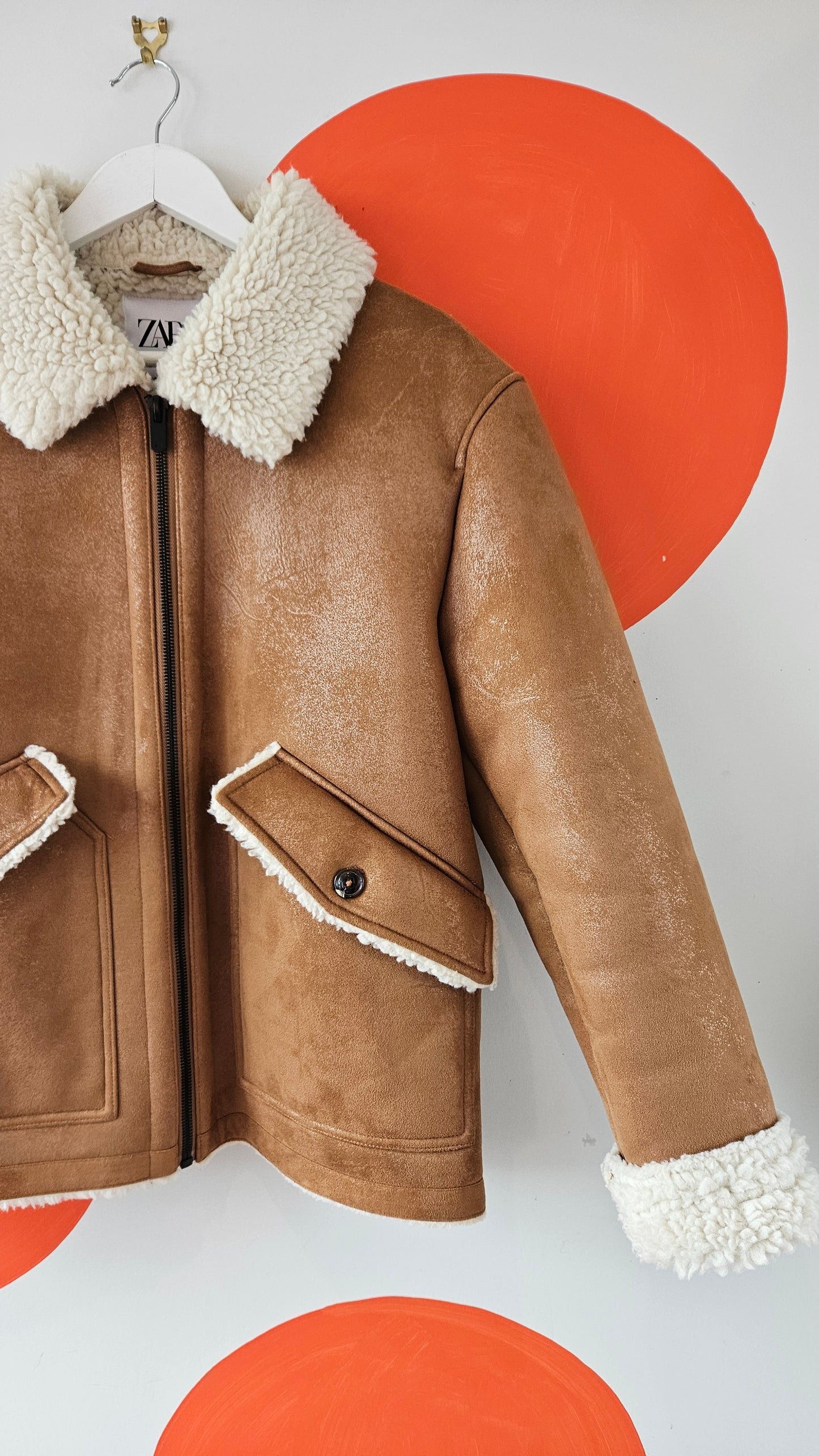 Faux Shearling Zara Fleece Bomber
